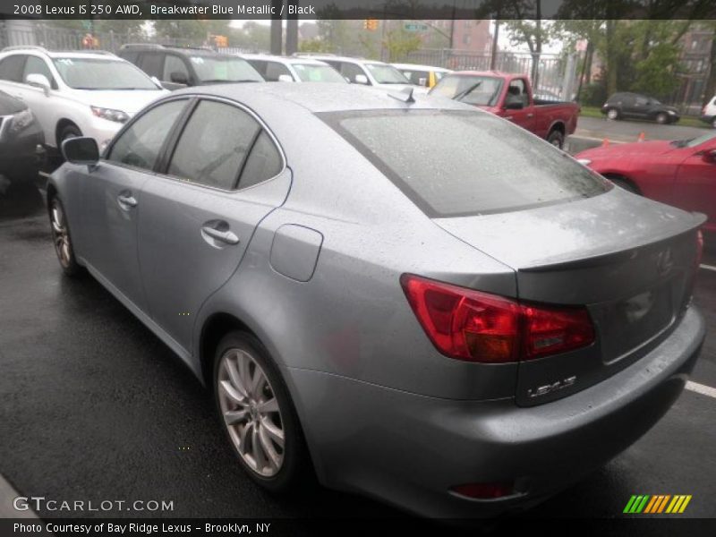 Breakwater Blue Metallic / Black 2008 Lexus IS 250 AWD