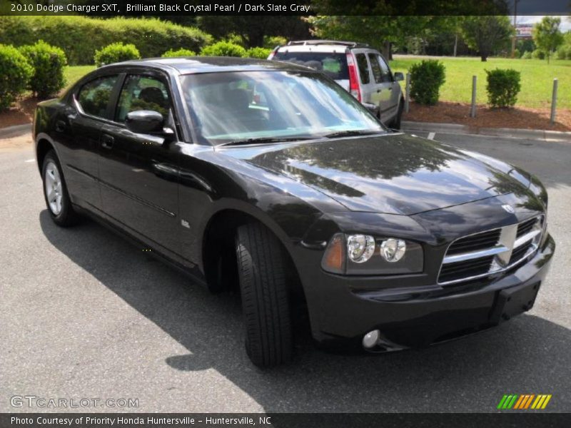 Brilliant Black Crystal Pearl / Dark Slate Gray 2010 Dodge Charger SXT