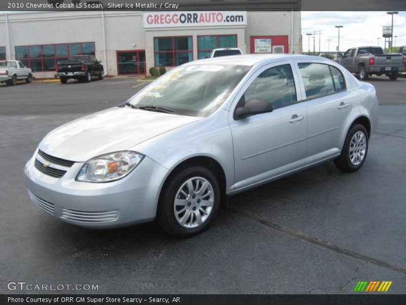 Silver Ice Metallic / Gray 2010 Chevrolet Cobalt LS Sedan