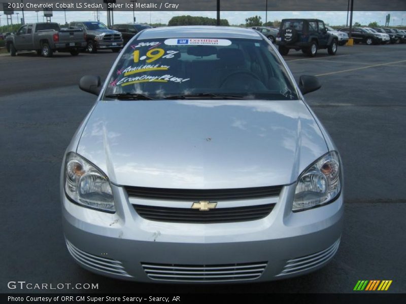 Silver Ice Metallic / Gray 2010 Chevrolet Cobalt LS Sedan