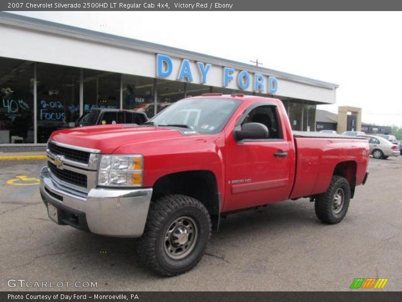 Victory Red / Ebony 2007 Chevrolet Silverado 2500HD LT Regular Cab 4x4