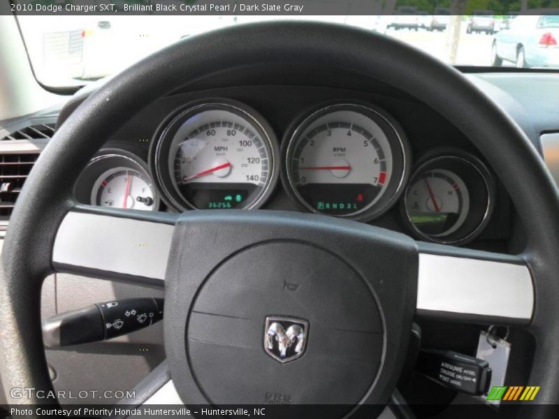 Brilliant Black Crystal Pearl / Dark Slate Gray 2010 Dodge Charger SXT
