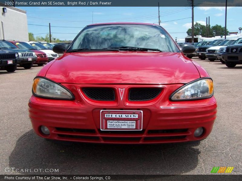 Bright Red / Dark Pewter 2002 Pontiac Grand Am SE Sedan