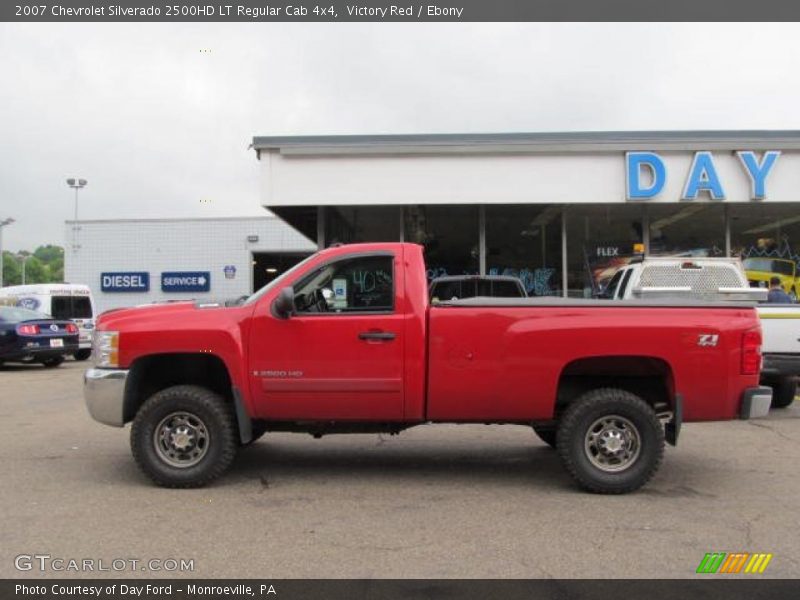 Victory Red / Ebony 2007 Chevrolet Silverado 2500HD LT Regular Cab 4x4