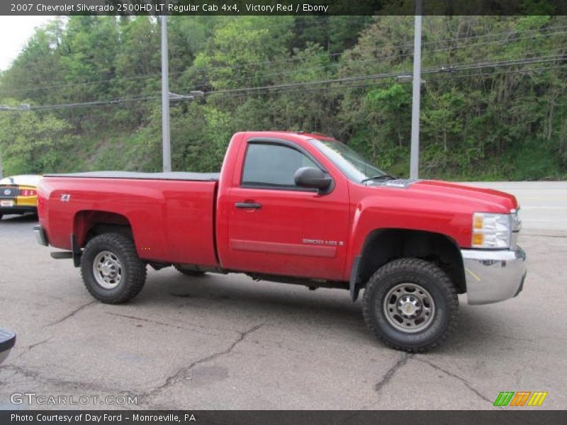 Victory Red / Ebony 2007 Chevrolet Silverado 2500HD LT Regular Cab 4x4