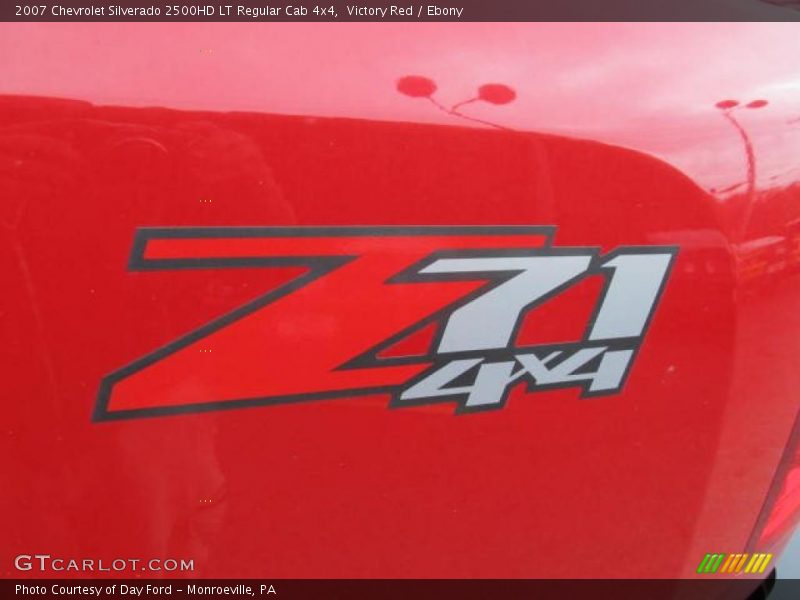 Victory Red / Ebony 2007 Chevrolet Silverado 2500HD LT Regular Cab 4x4