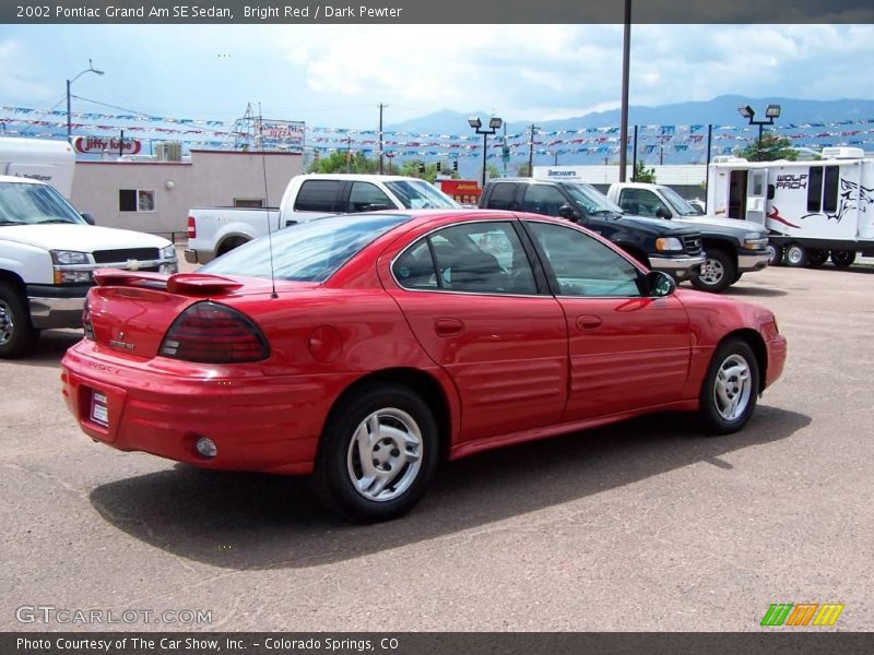Bright Red / Dark Pewter 2002 Pontiac Grand Am SE Sedan