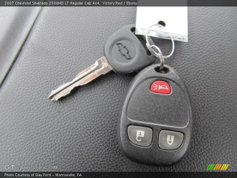 Victory Red / Ebony 2007 Chevrolet Silverado 2500HD LT Regular Cab 4x4