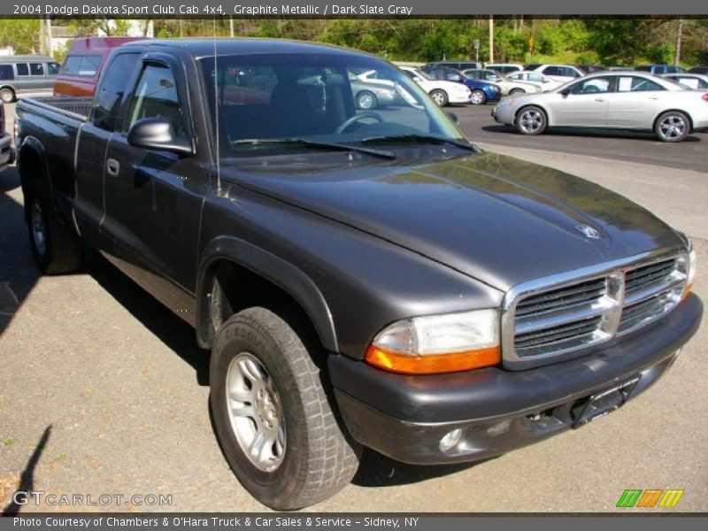 Graphite Metallic / Dark Slate Gray 2004 Dodge Dakota Sport Club Cab 4x4
