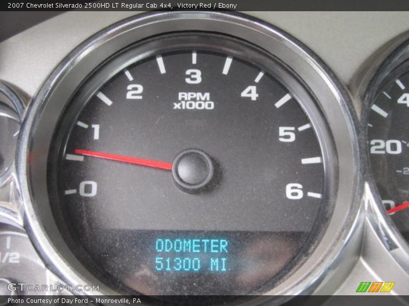 Victory Red / Ebony 2007 Chevrolet Silverado 2500HD LT Regular Cab 4x4