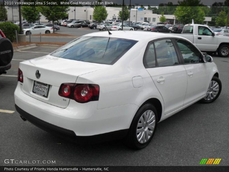 White Gold Metallic / Titan Black 2010 Volkswagen Jetta S Sedan