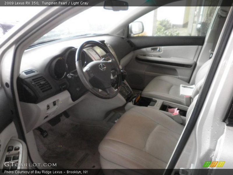 Tungsten Pearl / Light Gray 2009 Lexus RX 350