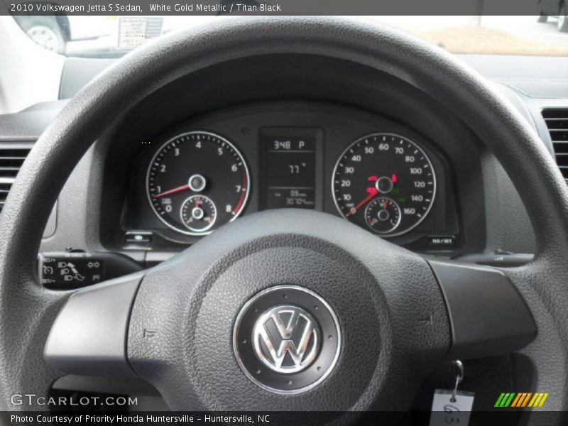 White Gold Metallic / Titan Black 2010 Volkswagen Jetta S Sedan