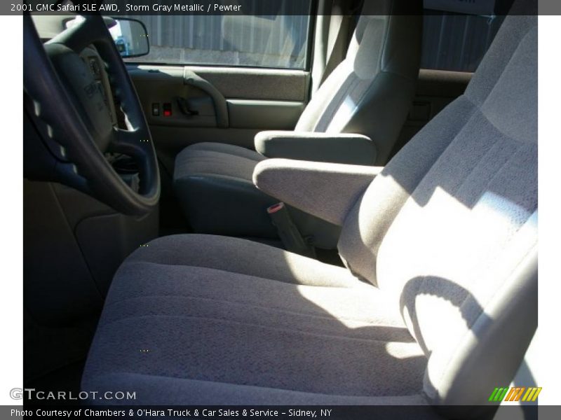 Storm Gray Metallic / Pewter 2001 GMC Safari SLE AWD
