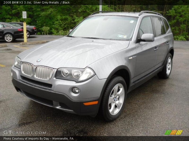 Silver Grey Metallic / Black 2008 BMW X3 3.0si