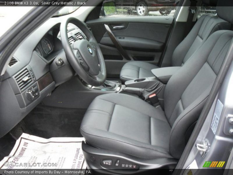 Silver Grey Metallic / Black 2008 BMW X3 3.0si