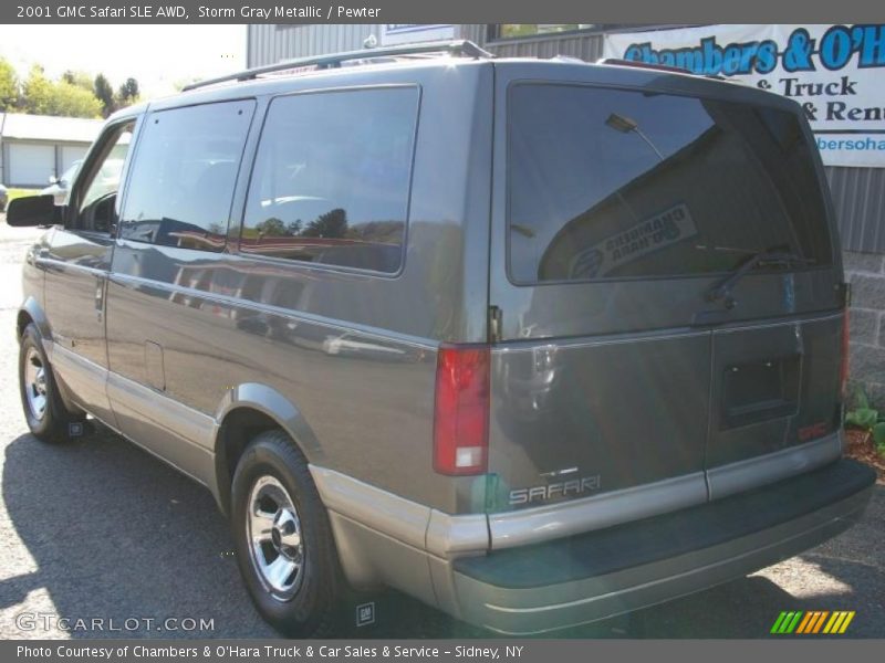 Storm Gray Metallic / Pewter 2001 GMC Safari SLE AWD