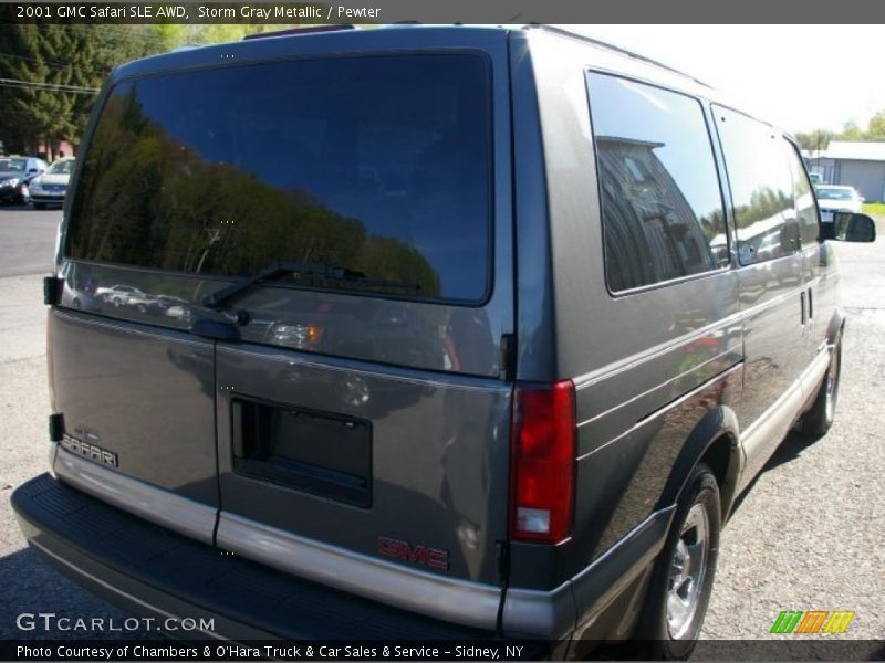 Storm Gray Metallic / Pewter 2001 GMC Safari SLE AWD