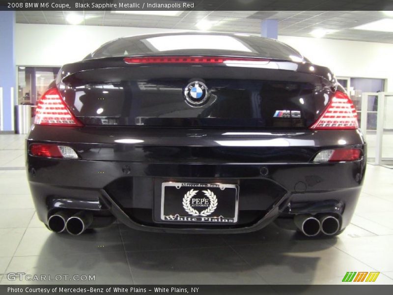 Black Sapphire Metallic / Indianapolis Red 2008 BMW M6 Coupe