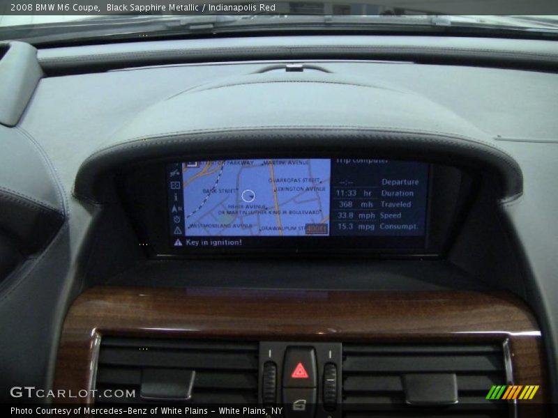 Black Sapphire Metallic / Indianapolis Red 2008 BMW M6 Coupe