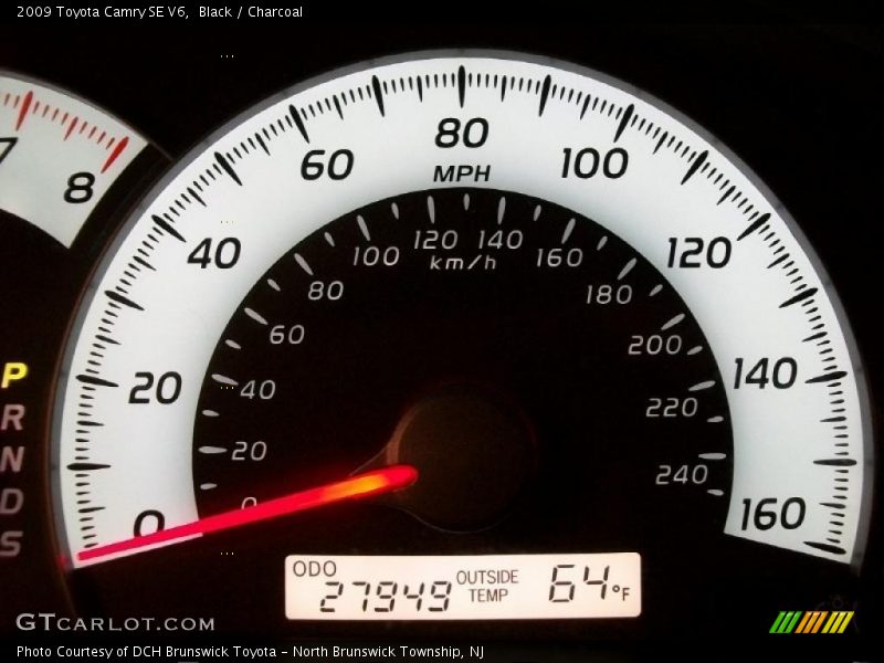 Black / Charcoal 2009 Toyota Camry SE V6