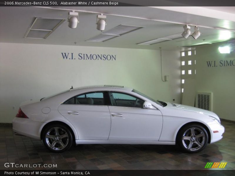 Alabaster White / Cashmere Beige 2006 Mercedes-Benz CLS 500