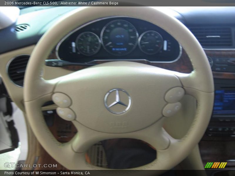 Alabaster White / Cashmere Beige 2006 Mercedes-Benz CLS 500