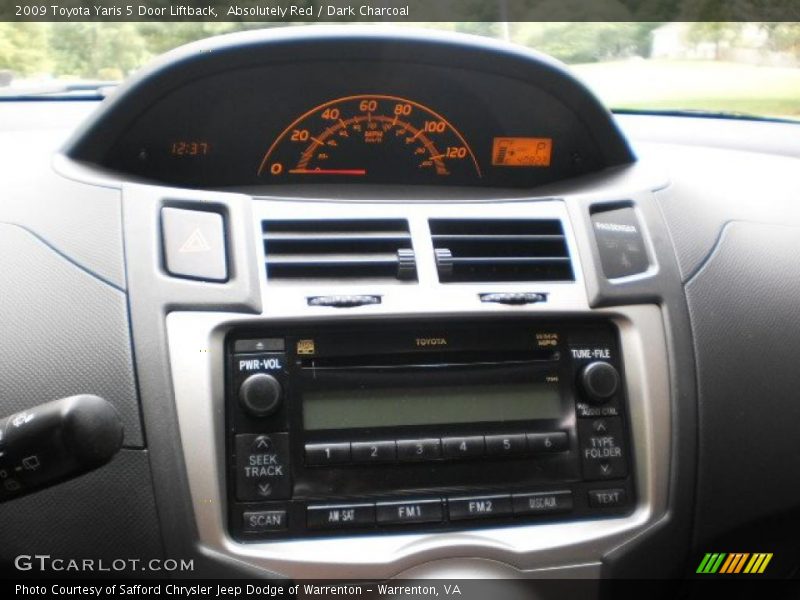 Absolutely Red / Dark Charcoal 2009 Toyota Yaris 5 Door Liftback
