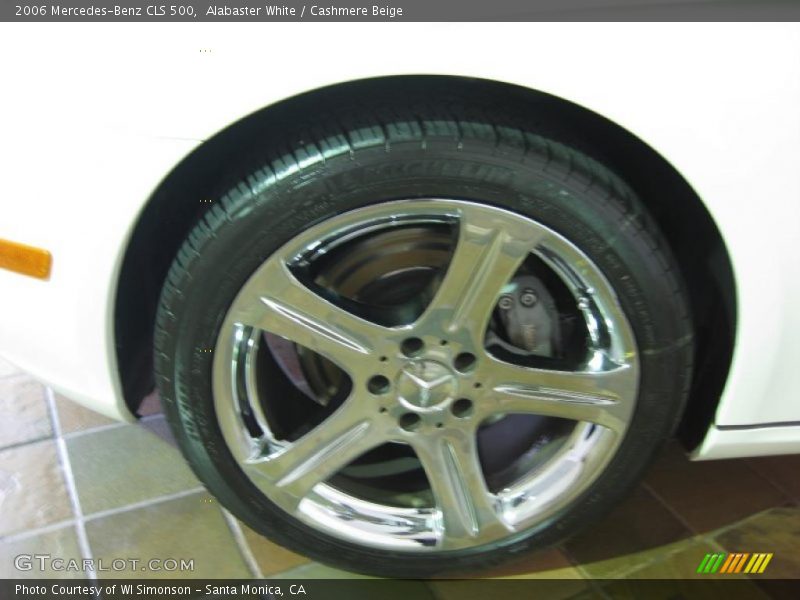 Alabaster White / Cashmere Beige 2006 Mercedes-Benz CLS 500