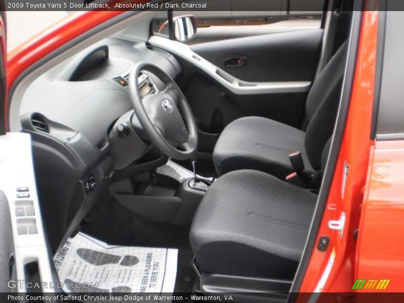 Absolutely Red / Dark Charcoal 2009 Toyota Yaris 5 Door Liftback