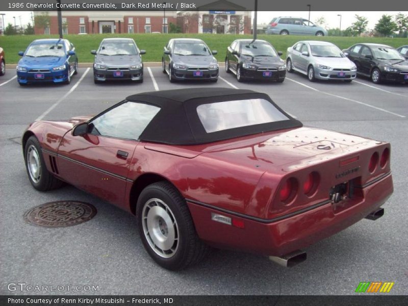 1986 Corvette Convertible Dark Red Metallic