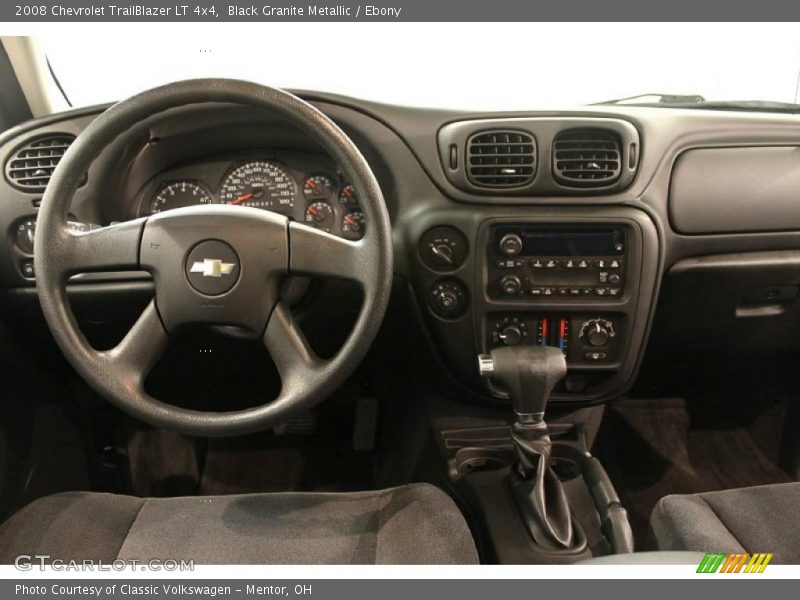 Black Granite Metallic / Ebony 2008 Chevrolet TrailBlazer LT 4x4