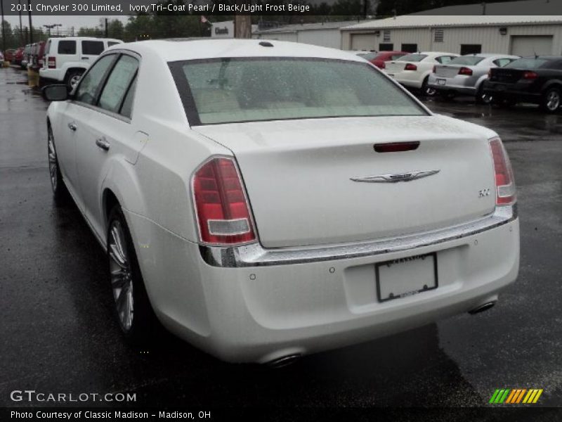 Ivory Tri-Coat Pearl / Black/Light Frost Beige 2011 Chrysler 300 Limited