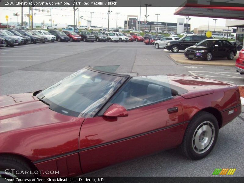 Dark Red Metallic / Black 1986 Chevrolet Corvette Convertible