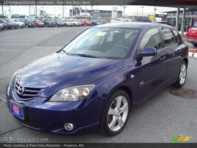 Strato Blue Mica / Black 2004 Mazda MAZDA3 s Hatchback