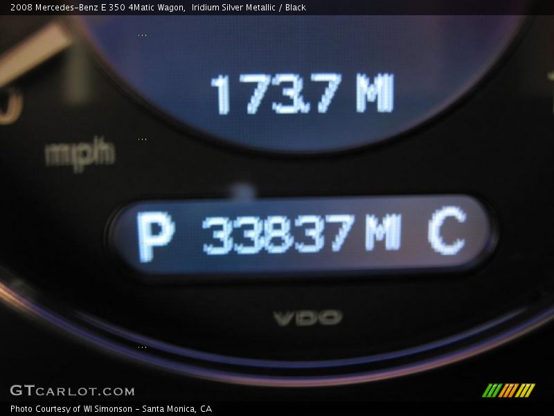 Iridium Silver Metallic / Black 2008 Mercedes-Benz E 350 4Matic Wagon