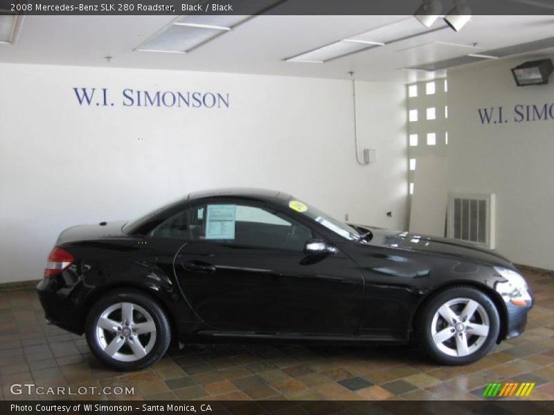 Black / Black 2008 Mercedes-Benz SLK 280 Roadster
