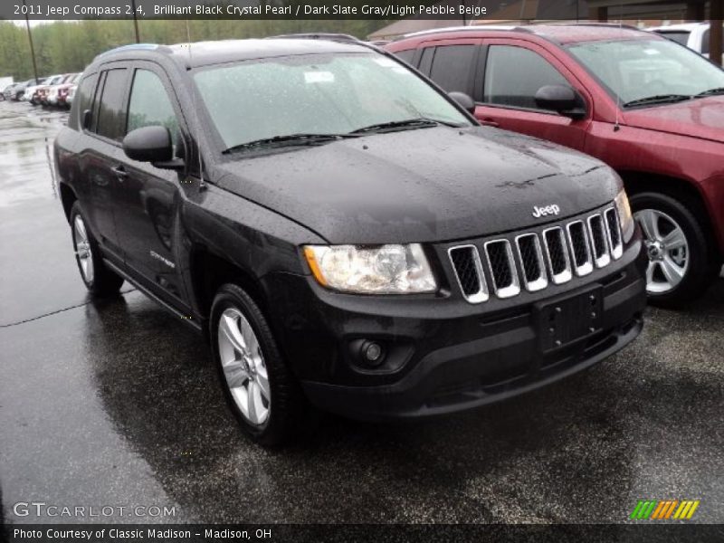 Brilliant Black Crystal Pearl / Dark Slate Gray/Light Pebble Beige 2011 Jeep Compass 2.4