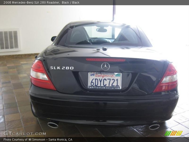 Black / Black 2008 Mercedes-Benz SLK 280 Roadster