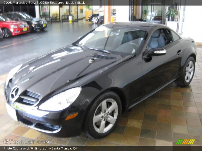 Black / Black 2008 Mercedes-Benz SLK 280 Roadster