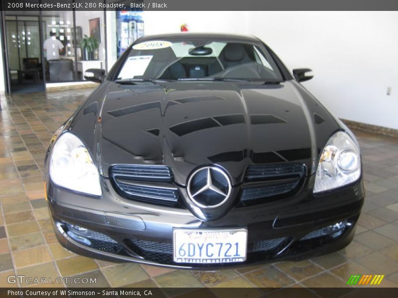 Black / Black 2008 Mercedes-Benz SLK 280 Roadster