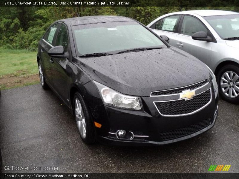 Black Granite Metallic / Jet Black Leather 2011 Chevrolet Cruze LTZ/RS