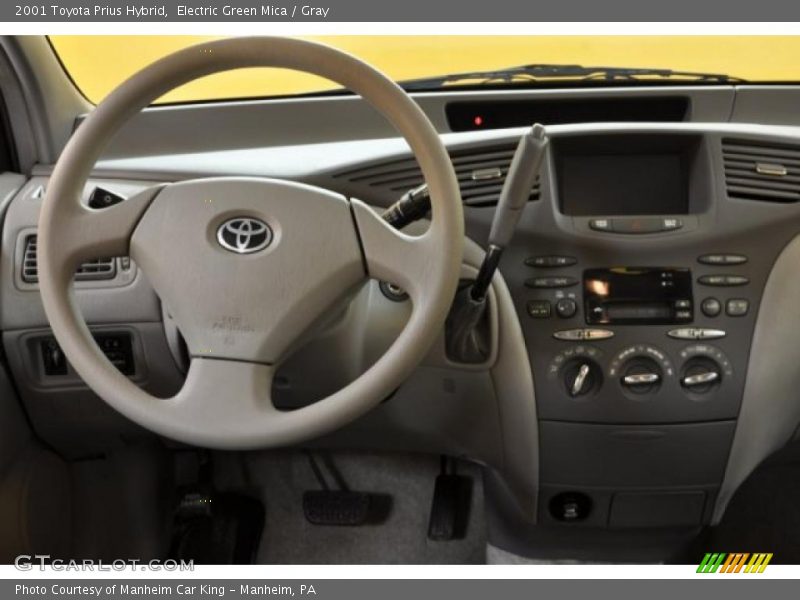 Electric Green Mica / Gray 2001 Toyota Prius Hybrid