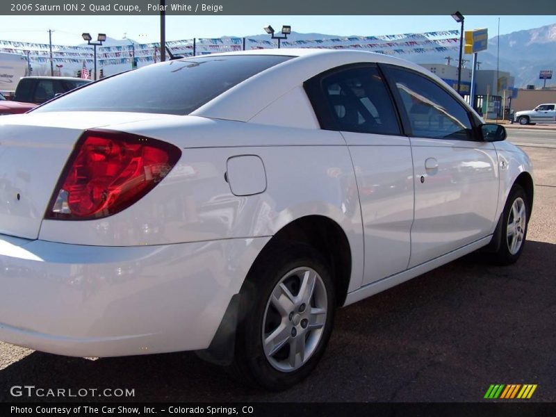 Polar White / Beige 2006 Saturn ION 2 Quad Coupe