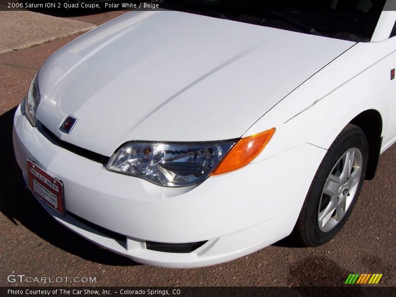 Polar White / Beige 2006 Saturn ION 2 Quad Coupe