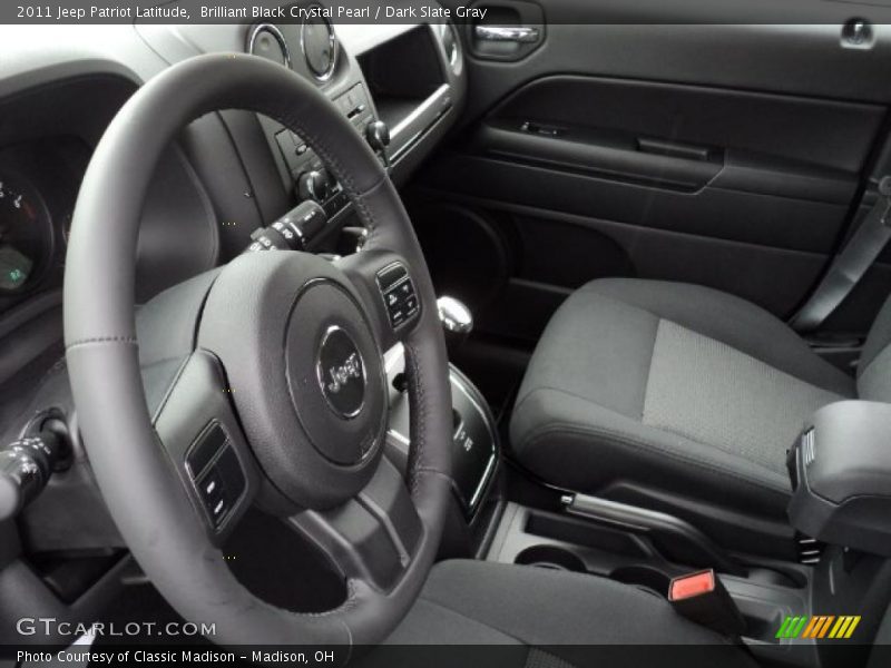 Brilliant Black Crystal Pearl / Dark Slate Gray 2011 Jeep Patriot Latitude