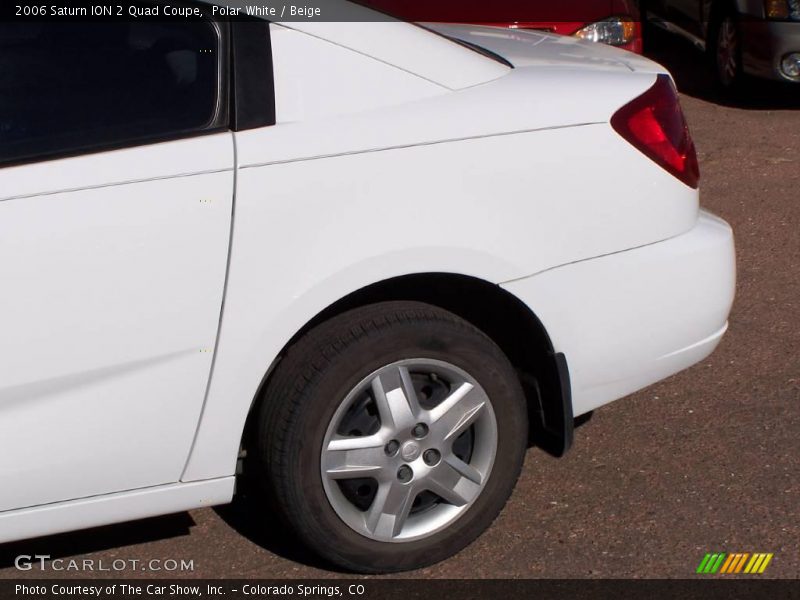 Polar White / Beige 2006 Saturn ION 2 Quad Coupe