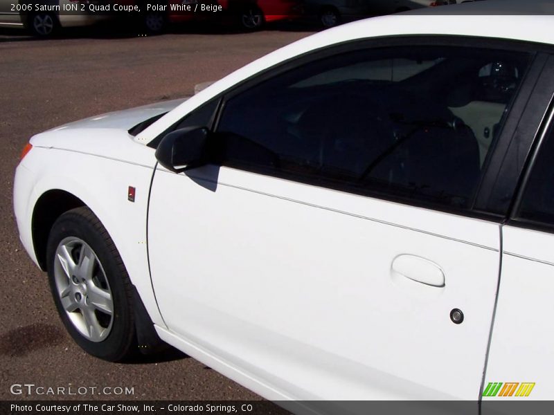 Polar White / Beige 2006 Saturn ION 2 Quad Coupe