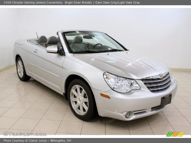 Bright Silver Metallic / Dark Slate Gray/Light Slate Gray 2008 Chrysler Sebring Limited Convertible