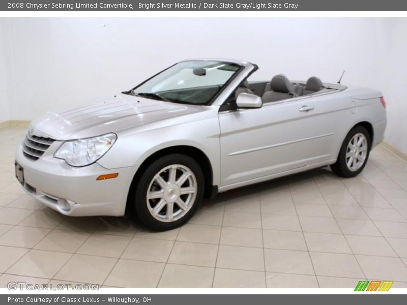 Bright Silver Metallic / Dark Slate Gray/Light Slate Gray 2008 Chrysler Sebring Limited Convertible